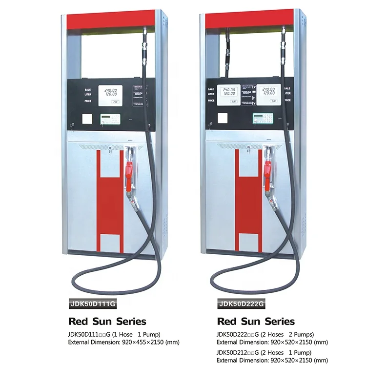 Red sun series LPG hydraulics gas station oiling machine double hoses one pump electronic solenoid valve fuel dispenser
