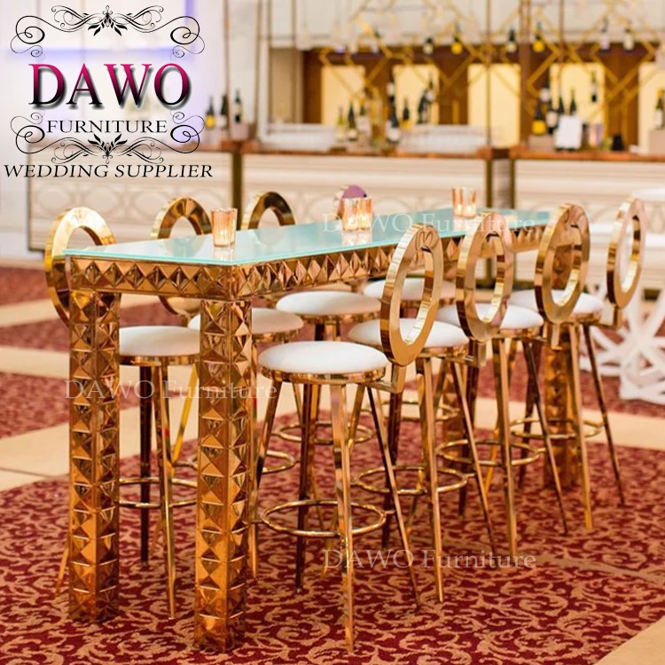 Wedding furniture high quality high modern dining bar table