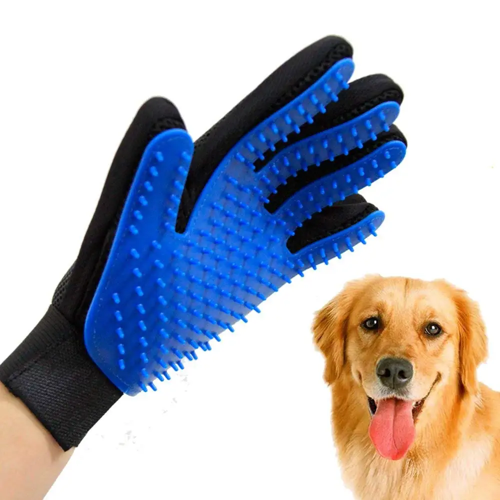Cat grooming supplies gentle pet grooming glove brush pet hair remover glove