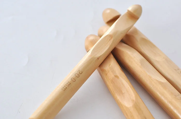 High quality natural bamboo crochet hook