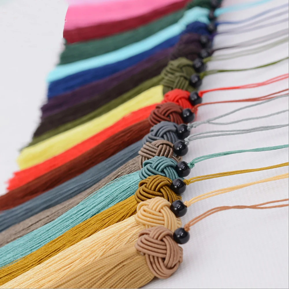 LONGJIE factory wholesales  new design Chinese knot tassel pendant handmade decoration tassel for bookmark