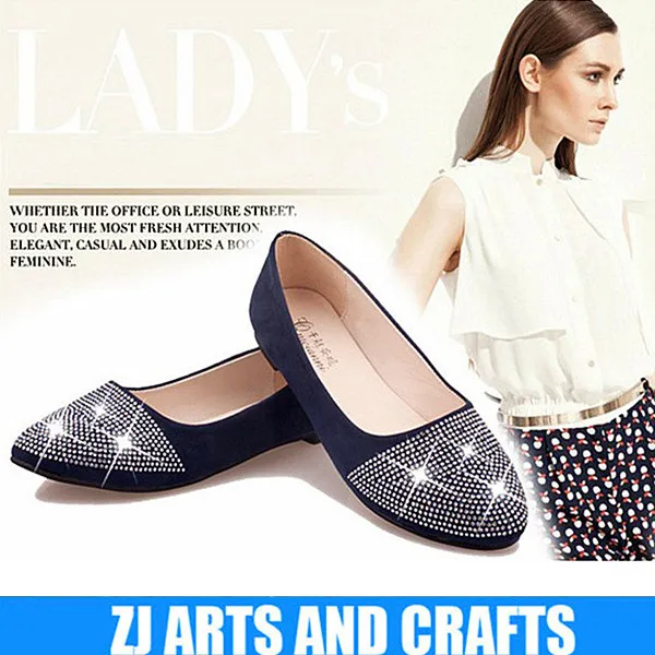 2015 fashion pu leather flat slip-on women shoes