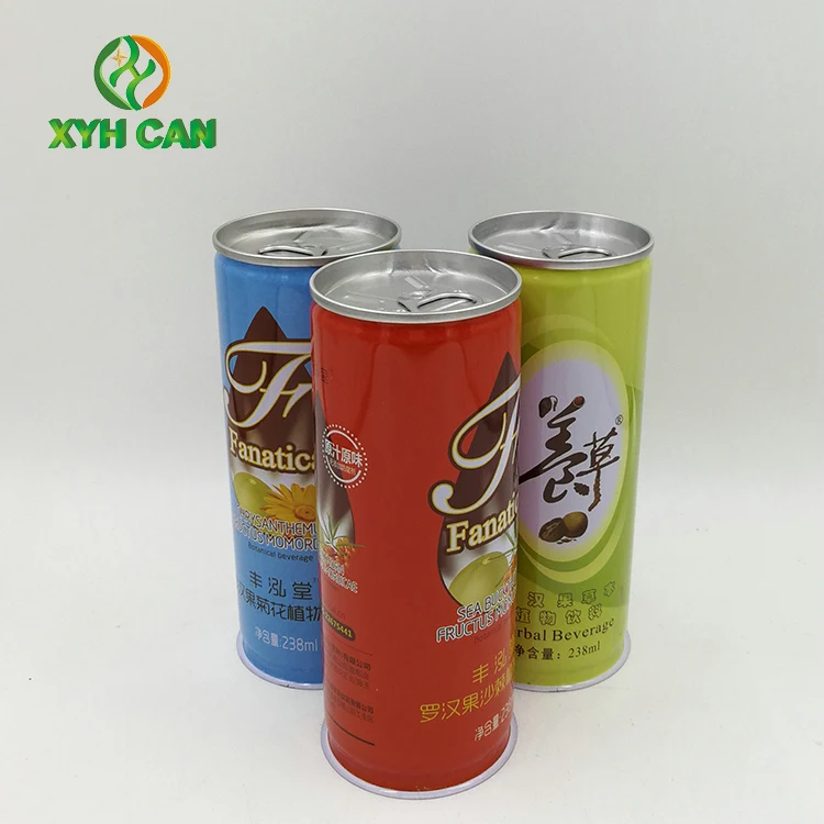 Hot Selling 100ml Eco-friendly Promotional Small Tin Can for Whisky Tea Coffee Wine Beverage Juice Packaging