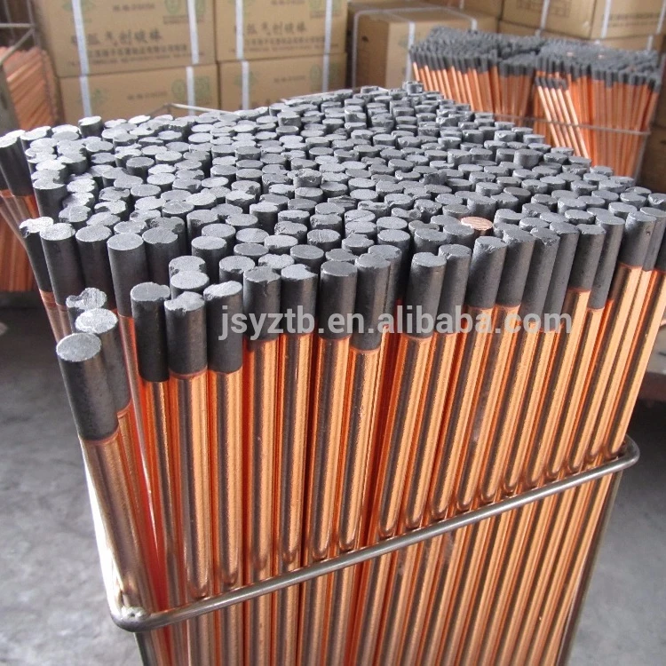 arcair DC copper coated pointed arc air gouging carbon electrode rod