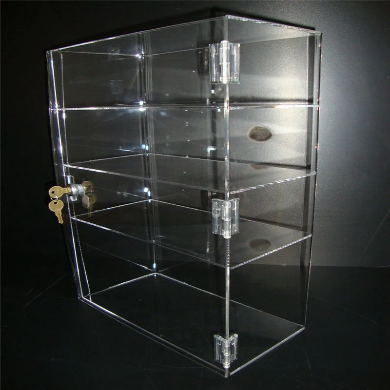 Wholesale high quality custom shape clear lucite acrylic boxes with lock ,plastic boxes storage