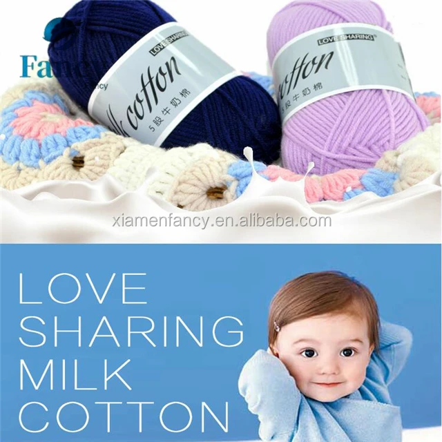 16 s/5 Высокое качество молока хлопчатобумажной пряжи для ребенка хлопчатобумажная пряжа 80 Цвета в наличии на складе