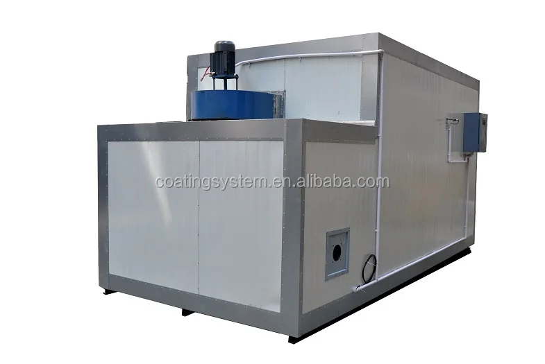 Gas powered batch paint powder drying oven/curing oven