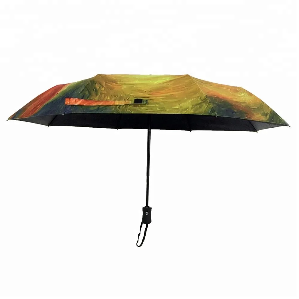 Wholesale Cheap Custom Print UV Protective Automatic Promotion Folding Sun Umbrella