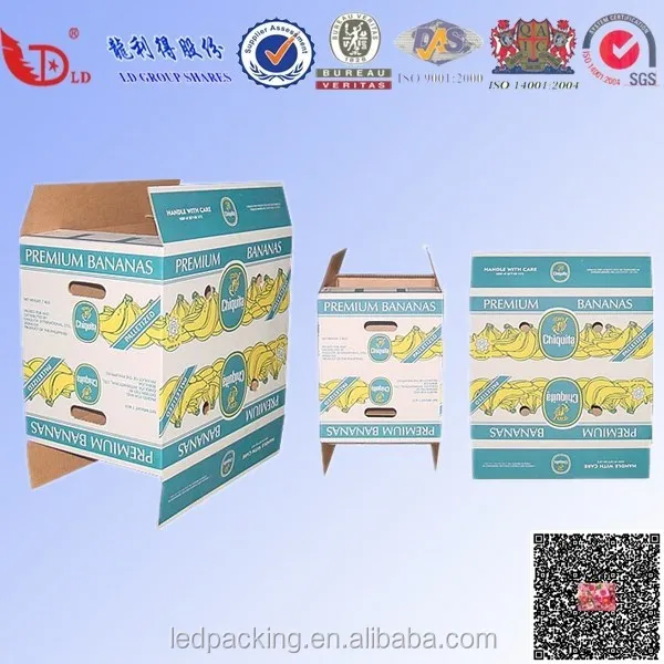 2015 high quality bananas boxes and cartons