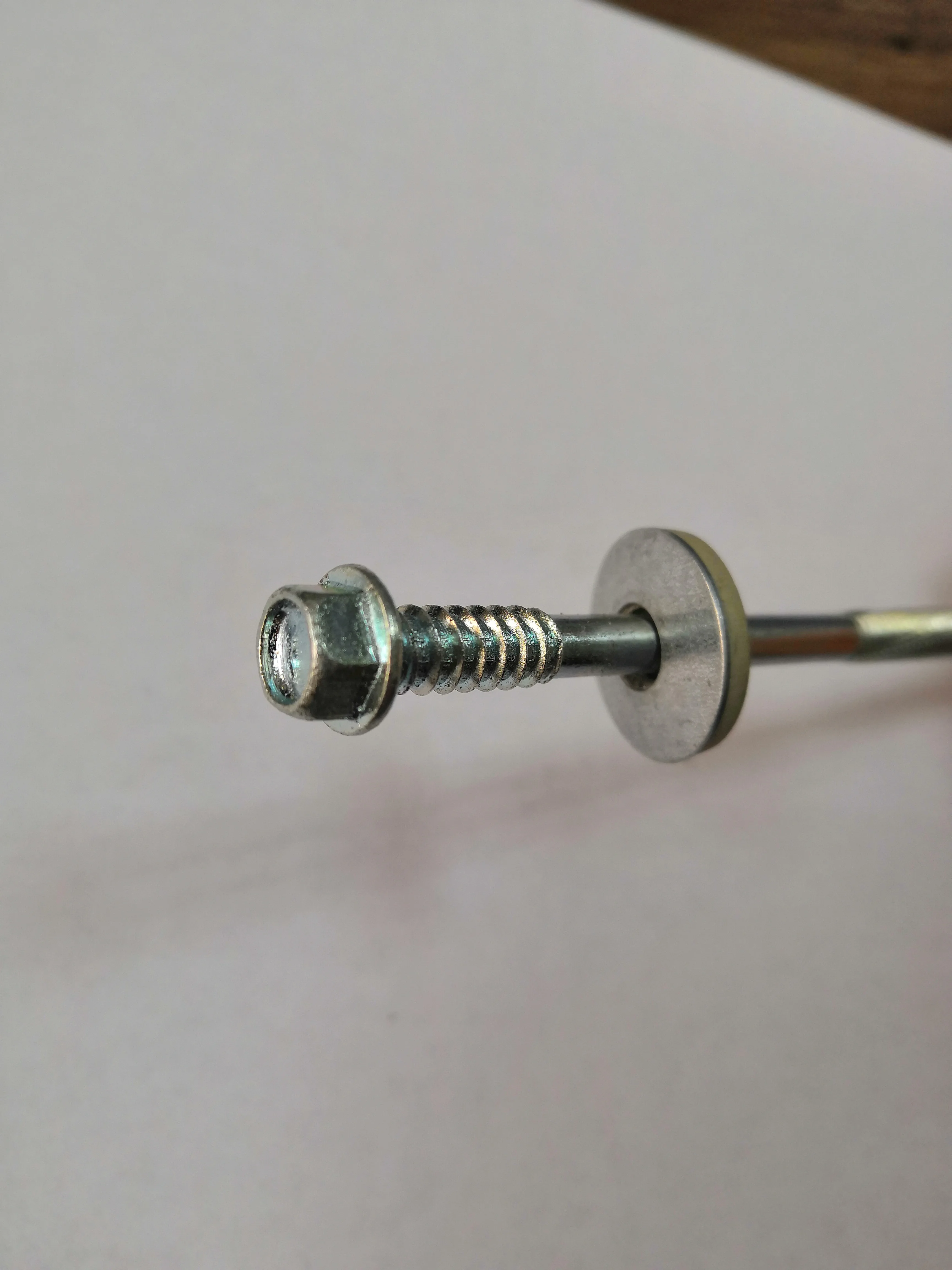 Double thread hex washer head self-drilling screw with EPDM washer, white zinc 6.3/5.5 factory price