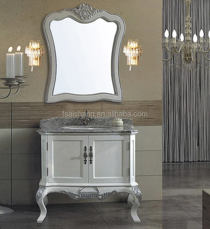 AS-21051 Solid Wood Bamboo Bathroom Vanity Cabinets Freestanding Vanity Cabinet