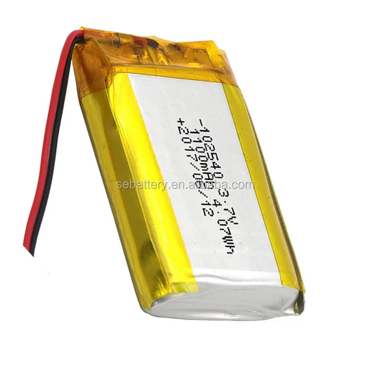 Rechargeable rohs batterie lipo bms pcm Li-polymer Battery LP 102540 1100mAh 3.7V Lipo Battery