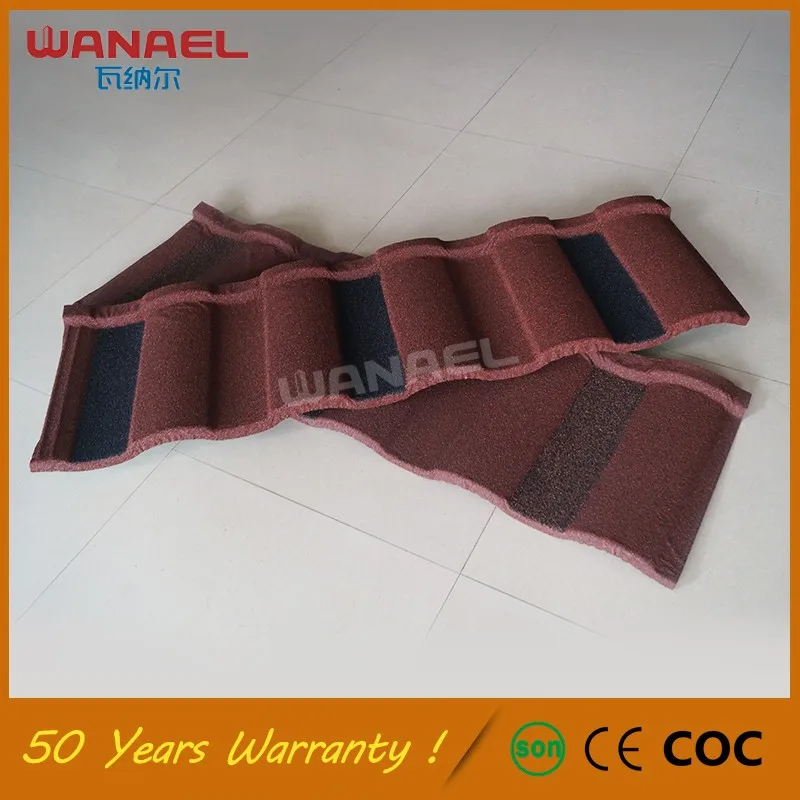 
Roman 1340X420Mm New Building Construction Materials Stone Chips Coated Steel Roof Panels 