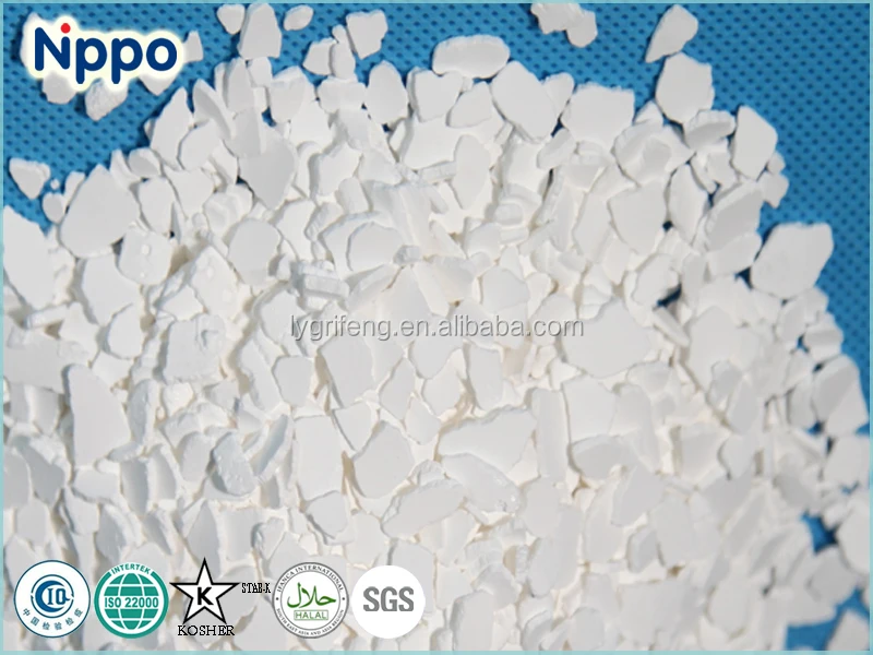 High quality food grade calcium chloride 74%,calcium chloride flake CaCl2  FCC /E509