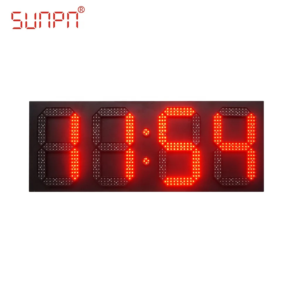 factory direct large digital led wall clock calendar with customization available