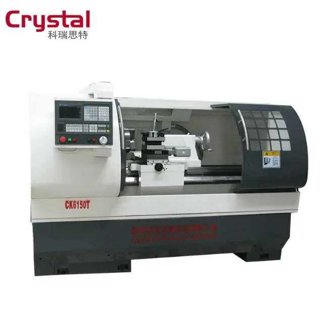 Heavy Duty High Precision Flat Bed Horizontal 6150 CNC Lathe With CE