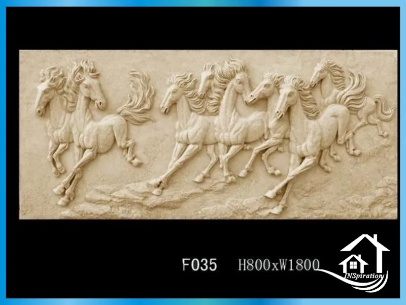 
Vivid horse wall sculptures 