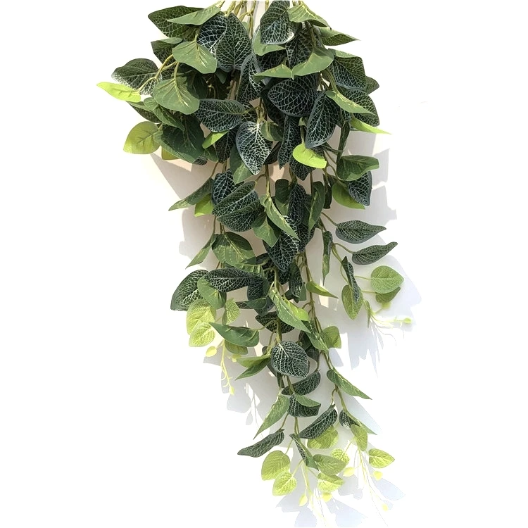 Wholesale Plastic Artificial Green Leaves Spring Grass Wall Hangings Plants for Decoration