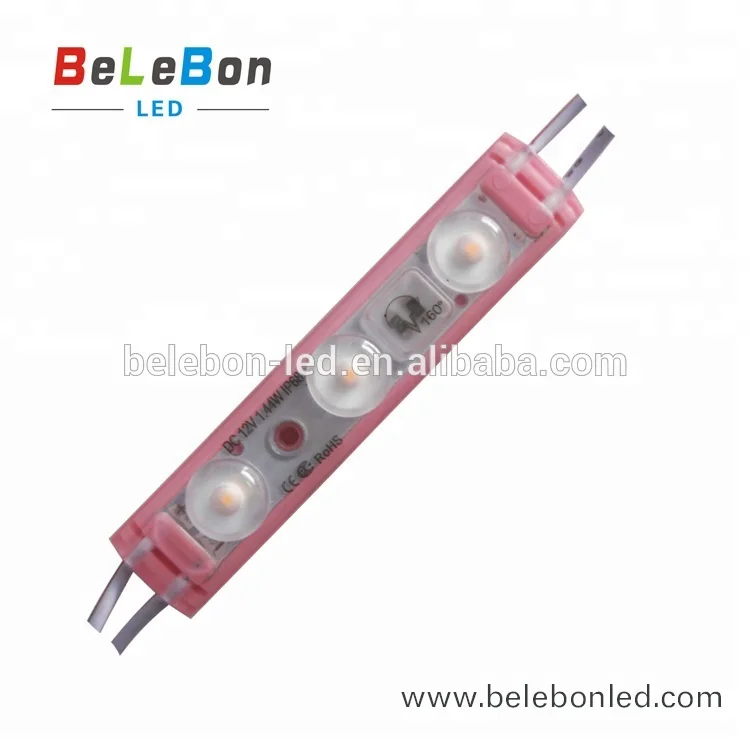 DC12V 3 светодиода 1 44 Вт 160 градусов Водонепроницаемая ip67 наружная линза для переднего магазина Витрины Магазина светодиодная модульная