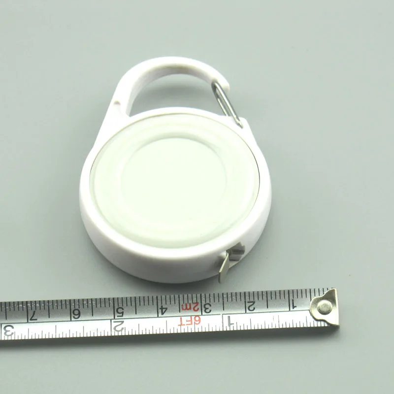 Custom tape measure with carabiner hook keychain 2 meter steel tape measure