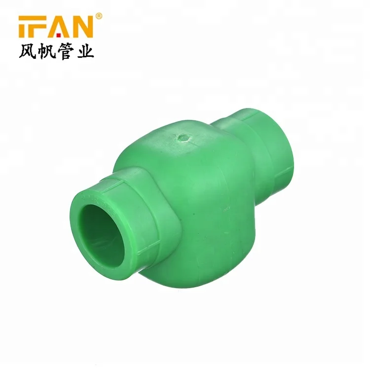 Ifan Wholesale Pipe Fitting Green Ppr Check Valve Plastic Plumbing Fitting Ppr Non Return Valve