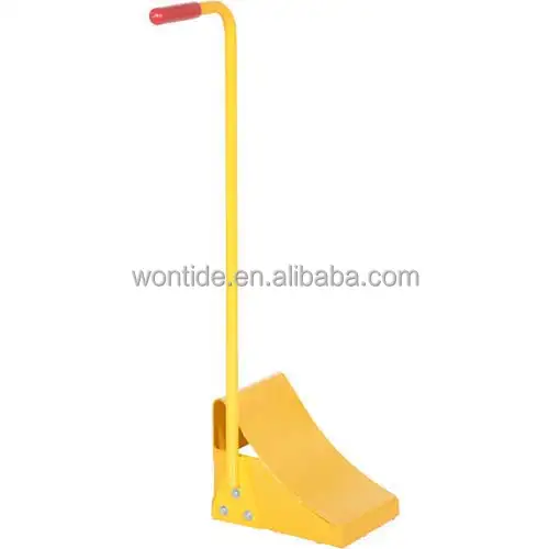 Steel Wheel Chock With Handle