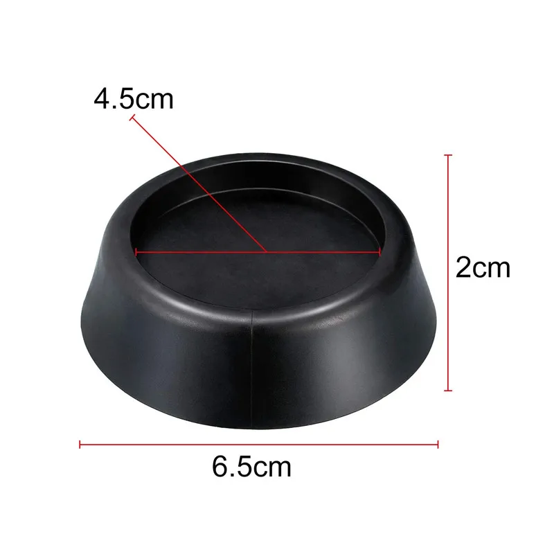 OEM factory wholesale Black Washing Machine Round Foot pad