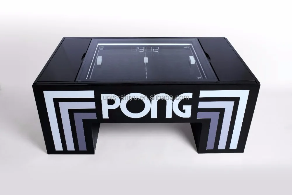
UNIS PONG TABLE arcade game machine coffee table used in office or bar 