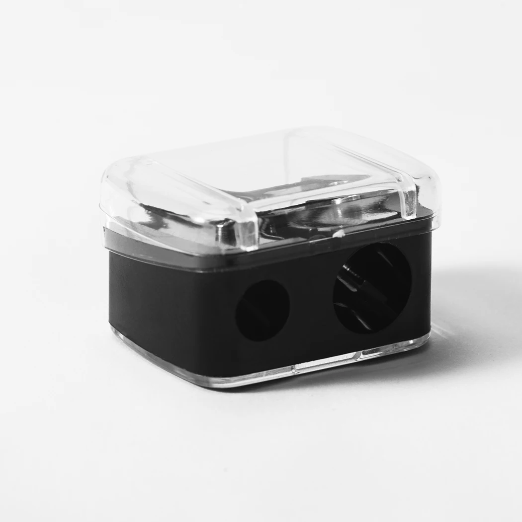 Makeup Tools Cosmetic 2 Holes Wood Eyebrow Lip Pencil Sharpener