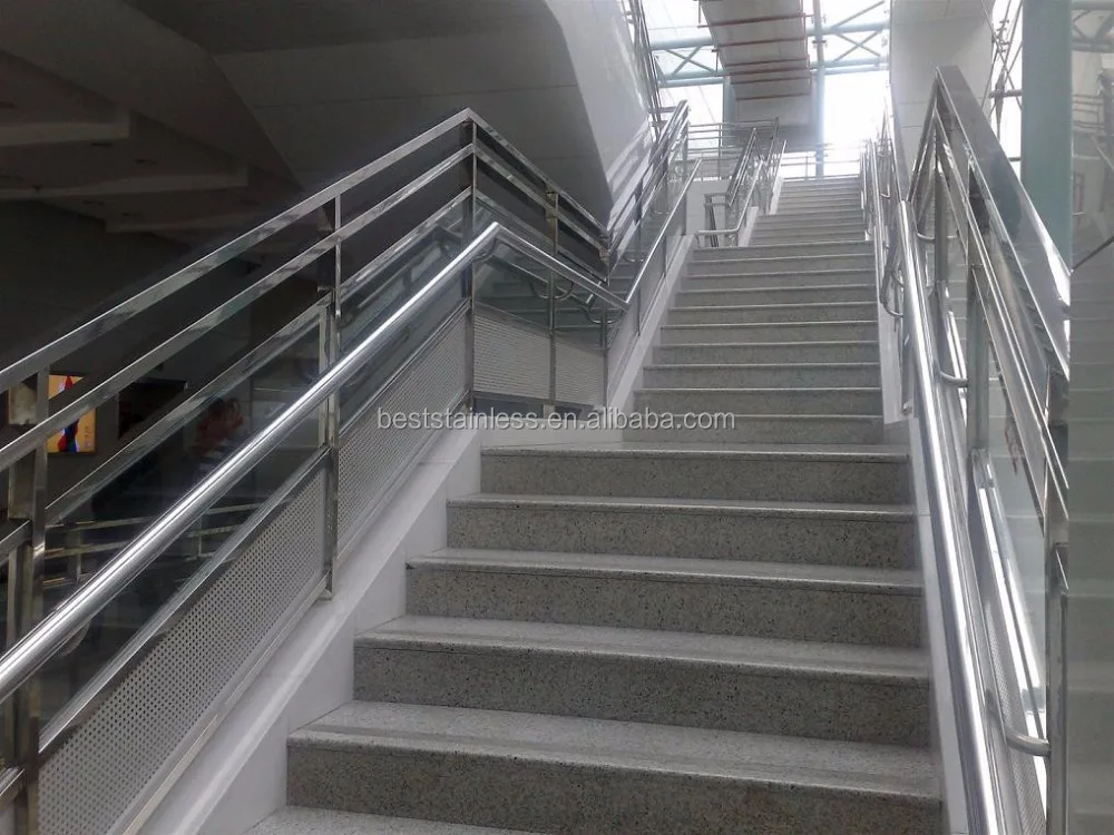Chinese manufacturing stainless steel handrail and balustrade / grill design for porch