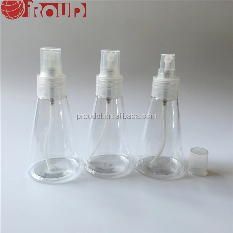 
Best sell 120ml conic shape pet plastic spray bottle 
