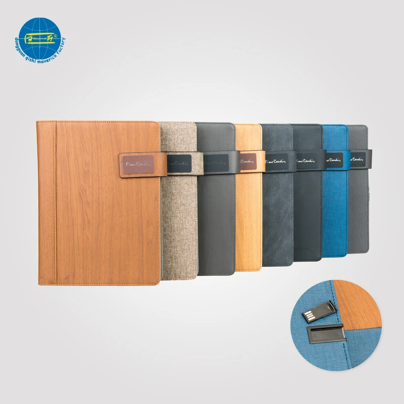 
A4 Leather Business Simple Travel Smart Protfolio with Hardcover 