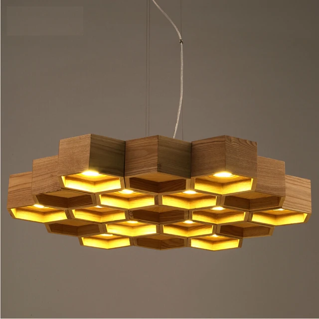 slatted wooden structure Pilke series Pendant lamps by