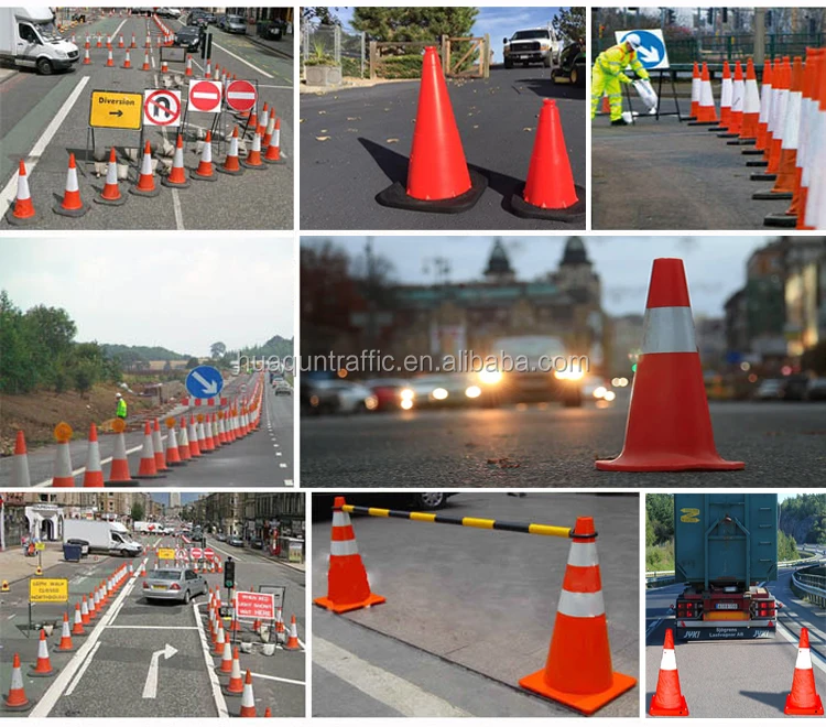 
High Impact Strength 70cm Reflective Security Traffic Cone 