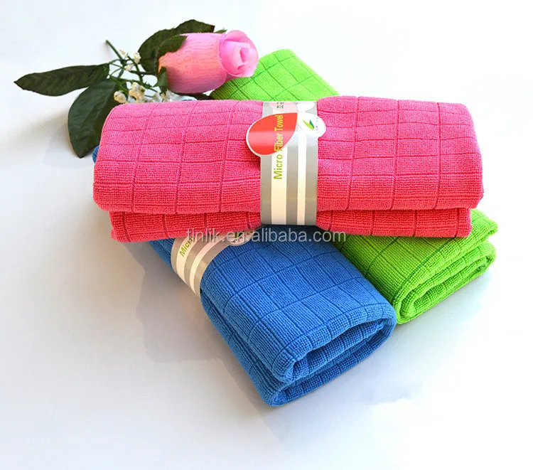 Low price Promotional Multi-function Microfiber Grid Car Wash Cloth