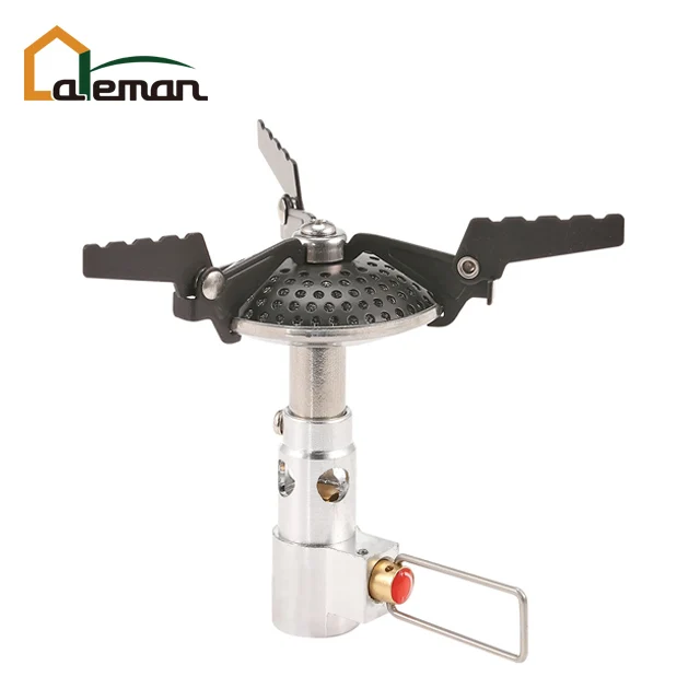 New Coming Ceramic Coating Ultralight Mini Camping Gas Stove, Pocket Hiking Outdoor Backpacking Butane Propane Gas Burner 2300W