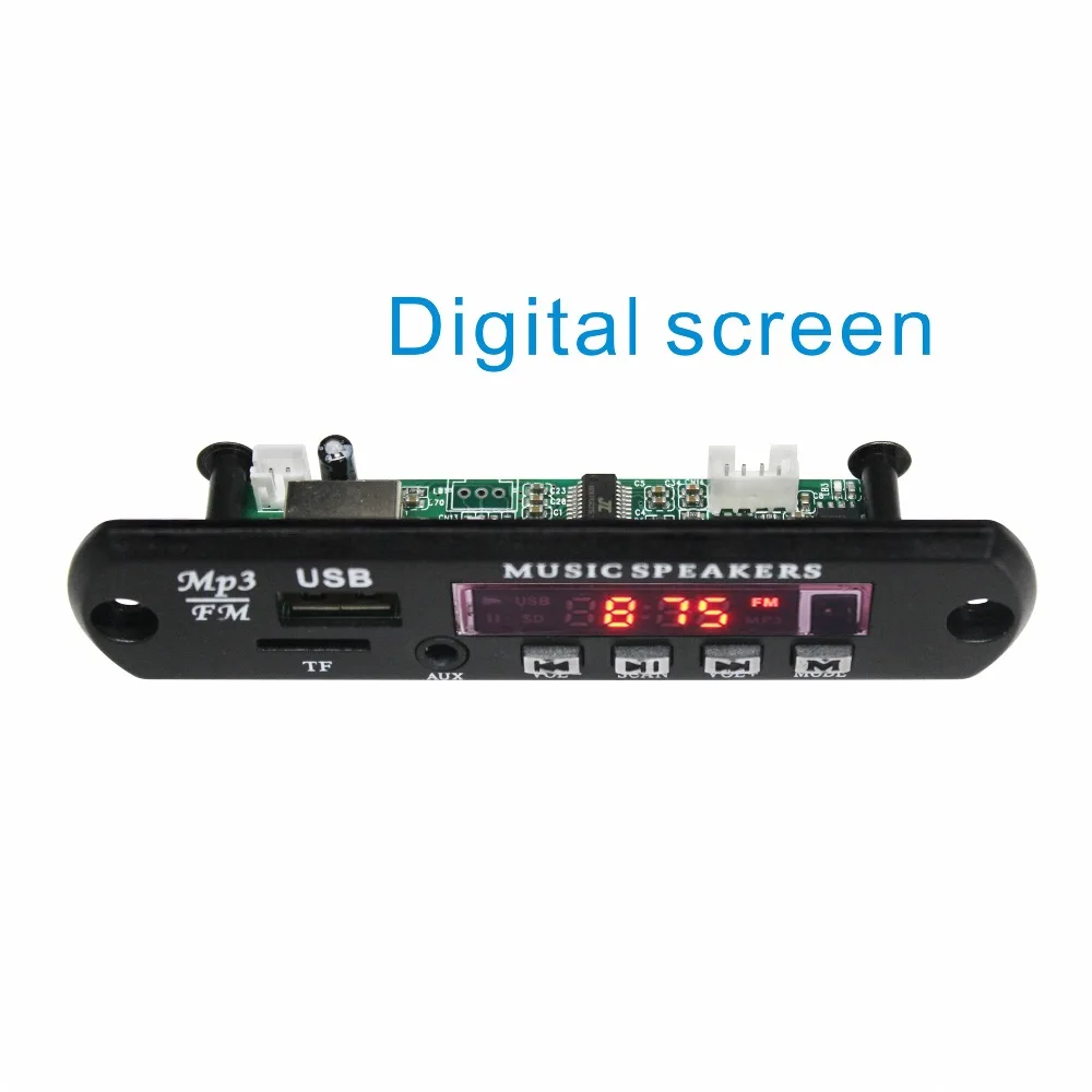 5V normal screen motorcycle mp3 board mini fm radio mp3 player module