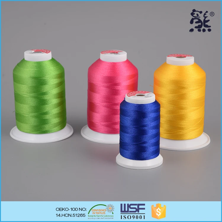 Sewing Thread for Embroidery 120D/2 Tex27 Ticket110 China Eco Friendly 100% Polyester High Tenacity Embroidery Thread,mercerized