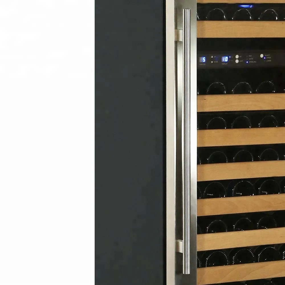 168 built in Dual Zone stainless steel wine cooler refrigerators