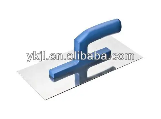 полированный лезвие гибким штукатурные шпатель с голубой пластмассовой ручкой