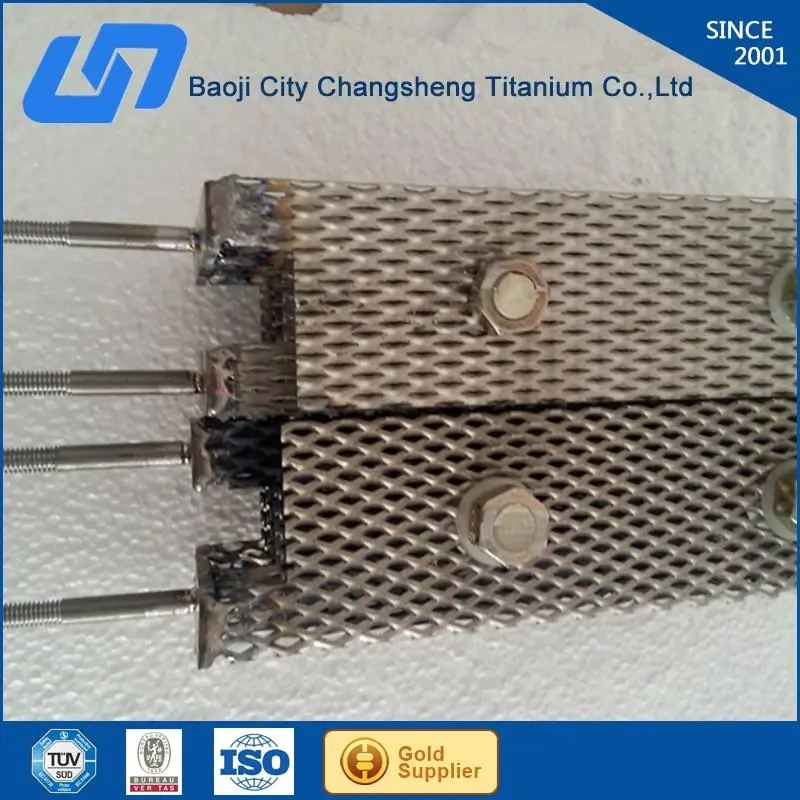 Платиновый анод из титановой пластины для электролизера титана