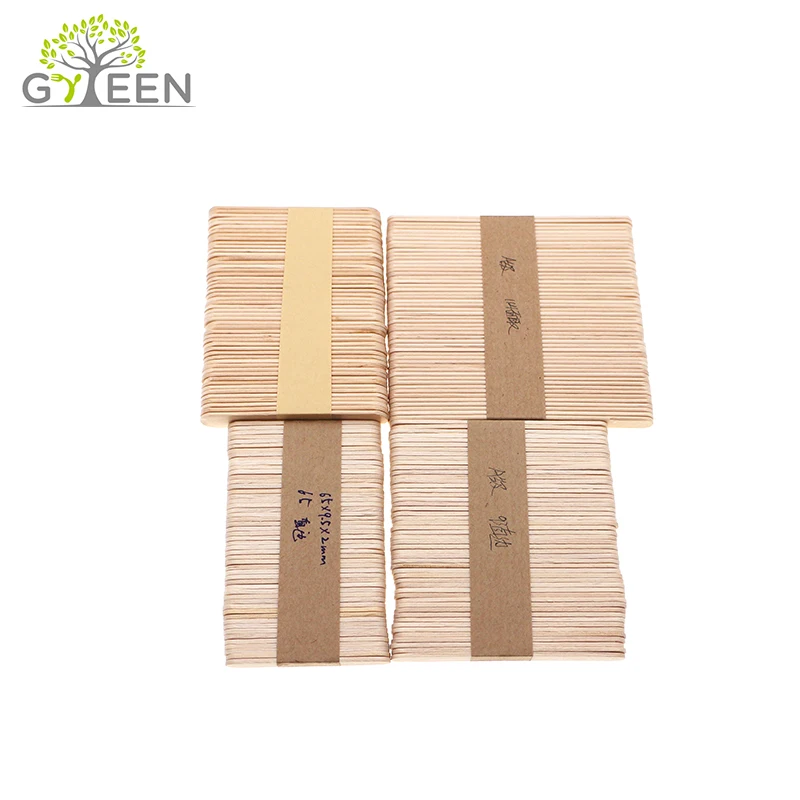 Printed Magnum Ice Cream Stick Birch Wooden Birch Wood Color Wooden Cutlery 100 Cartons Everyday FSC BSCI BRC Smooth