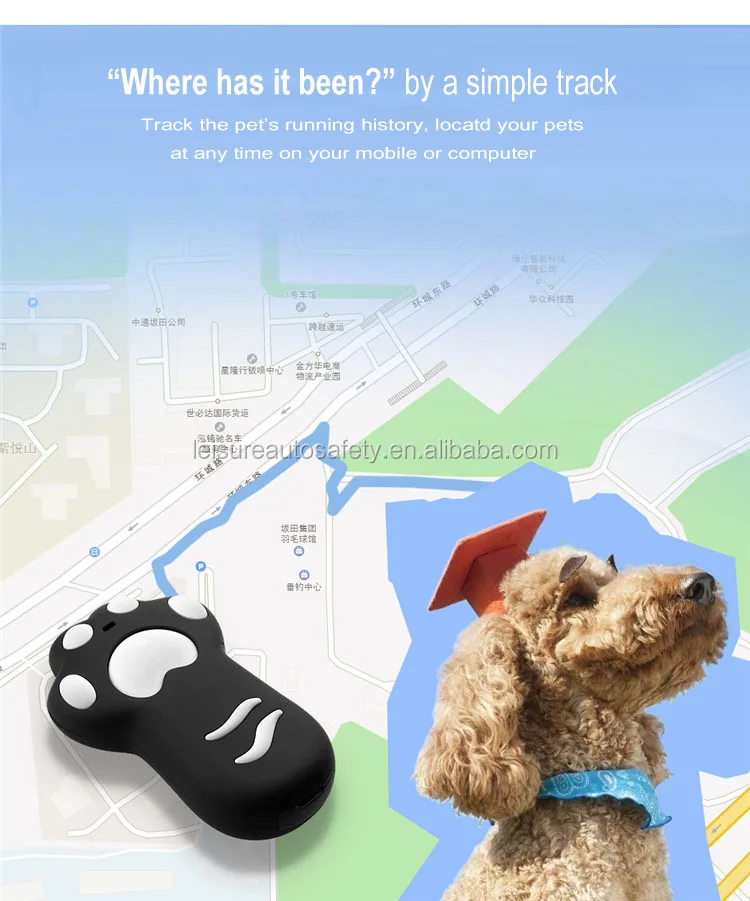 Pet mini GPS tracker for cats and dogs with over noisy DB60 alarm China supplier manufacturer