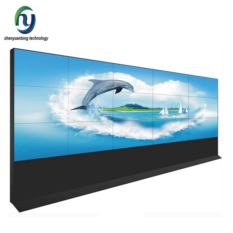 ultra-thin seam 3x3 55 inch indoor LCD Video 3D TV Wall Panel 1080P Screen flexible led mount video wall
