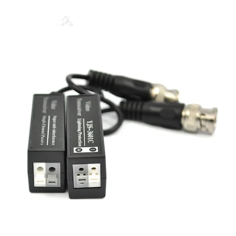 YJS-3601C CCTV Accessories AHD/HDTVI/HDCVI/CVBS single-channel passive hd video balun for cctv camera