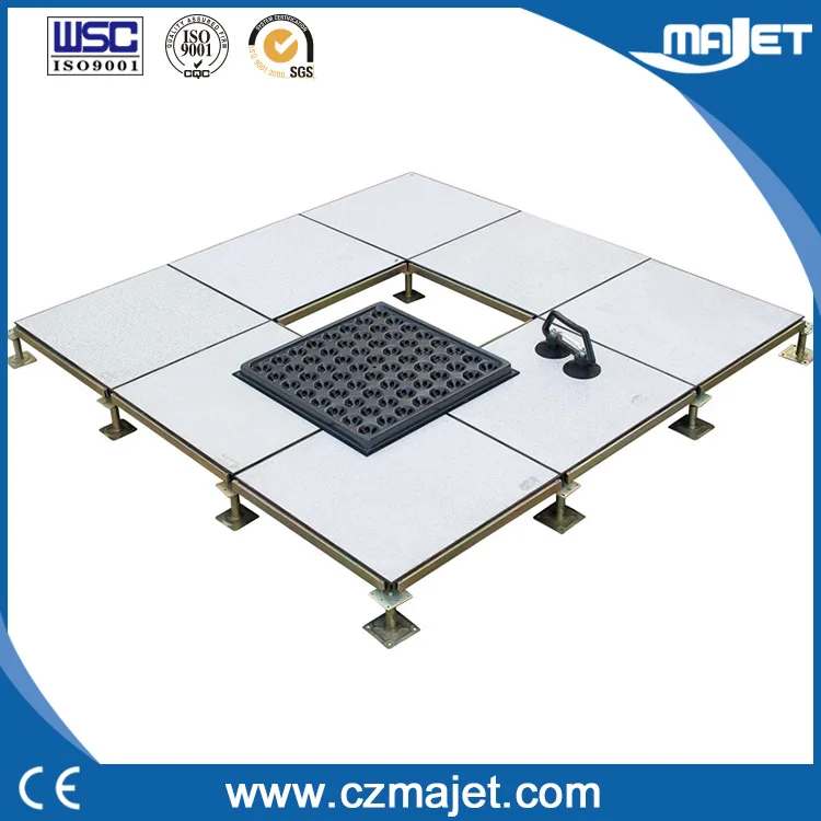 Floor Installation!! 600*600*35mm Raised Steel Floor with Laminates