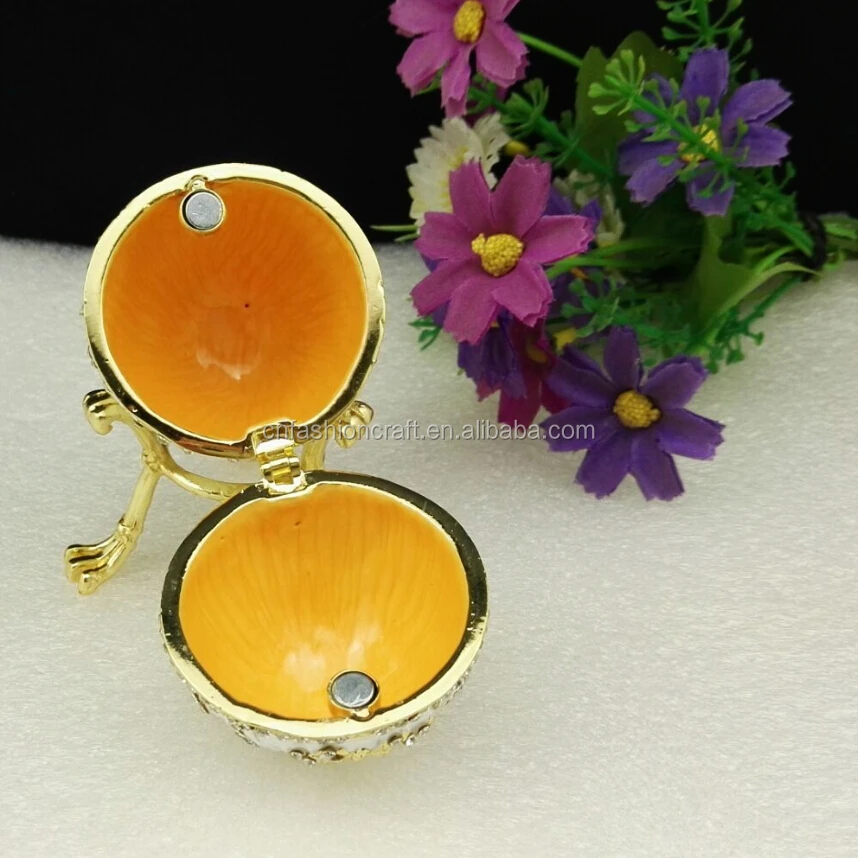 white color Egg Shape jewelry gift boxes Faberge egg/wedding gift Easter egg