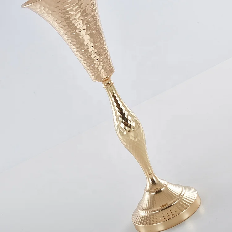 Золотая ваза для украшения вечеринки, свадьбы