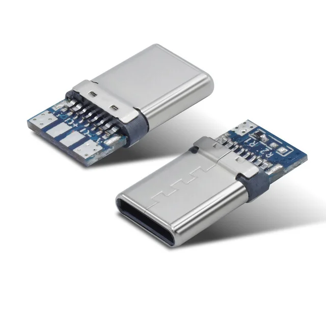 dayu fast charging 3.0 male usb c type connector with PCB board solder USB data cable