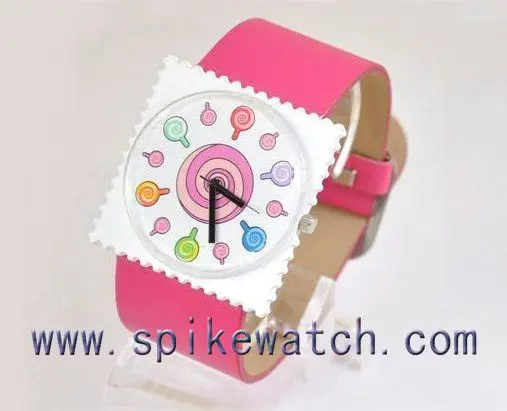 Custom dial face print promotional boys and girls stamps watch cheap
